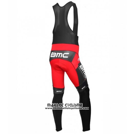 2016 Maillot Ciclismo BMC Noir et Rouge Manches Longues et Cuissard